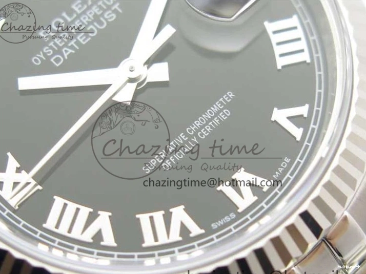 Dial Bracelet Markers Edition SH3135 116234 Roman on Black DateJust SS Jubilee 1:1 36 904L Steel Best ARF V3 0117